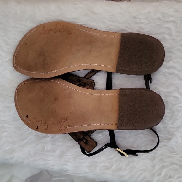 Sam Edelman  Gigi Flat Black Classic Sandals - Picture 5 of 8